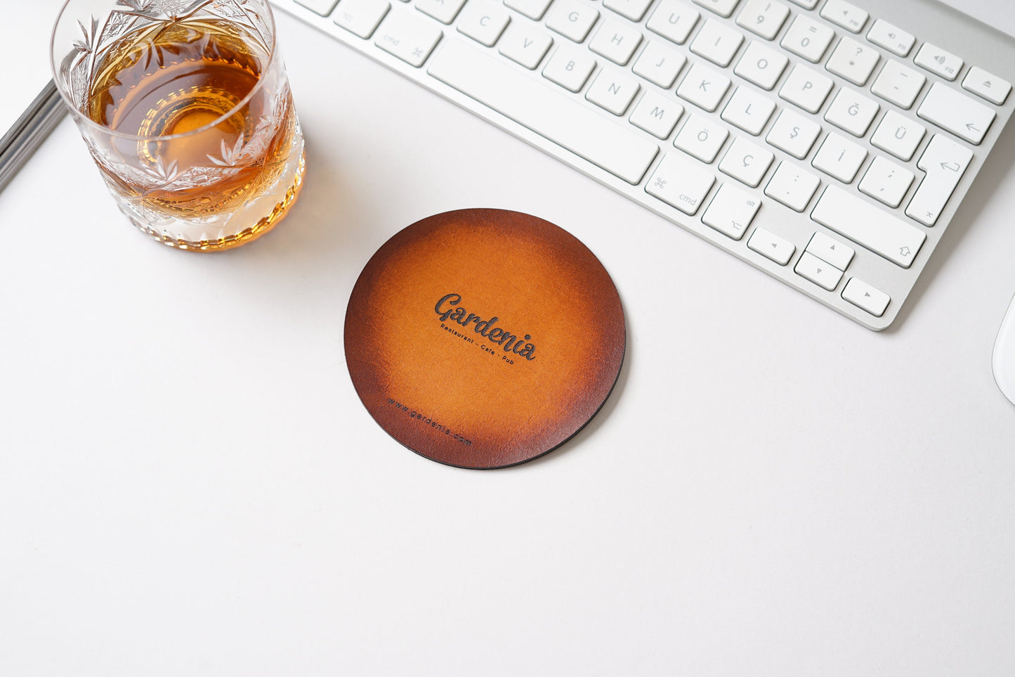 Personalized Leather Coasters
