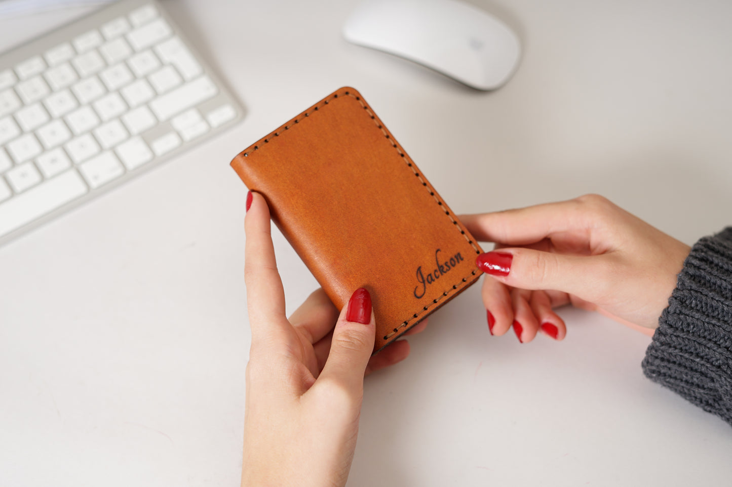 Handmade Slim Leather Card Wallet