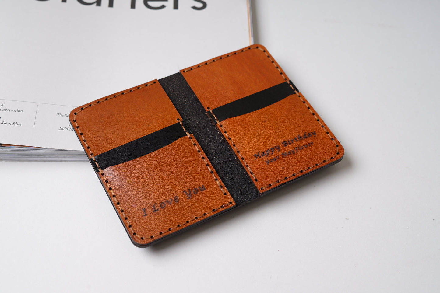 Slim Leather Bifold Wallet