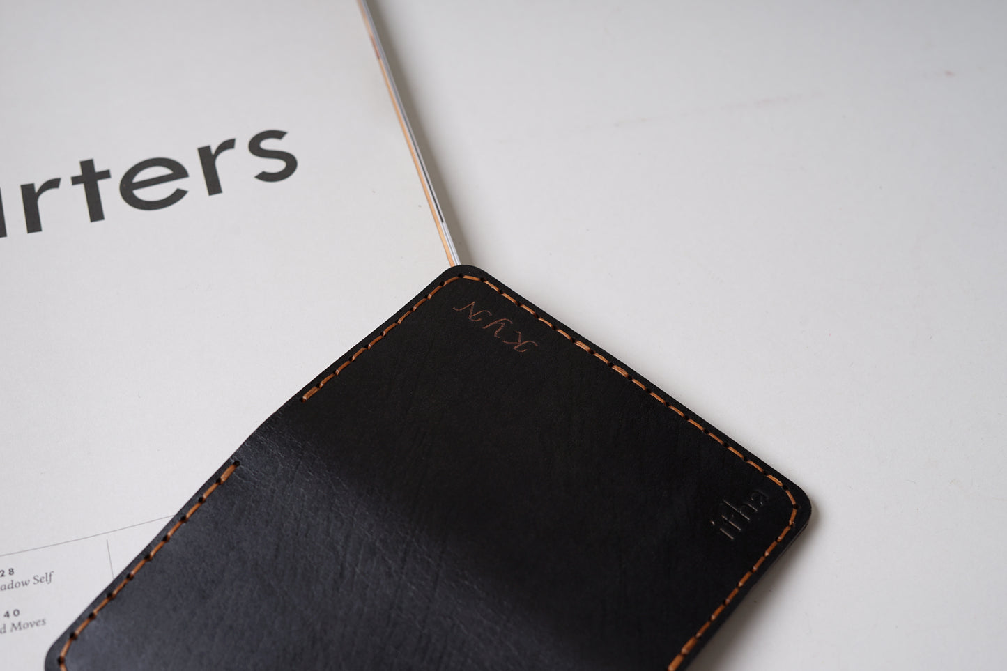 Slim Leather Bifold Card Wallet