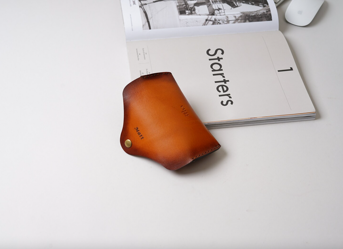 Leather Sunglasses Case with Magnetic Clasp