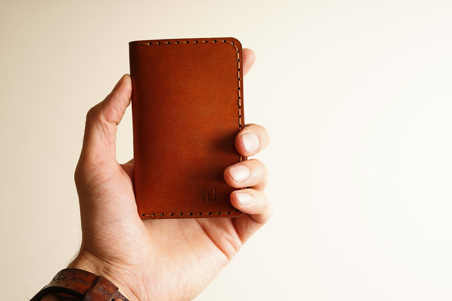 Slim Leather Bifold Card Wallet