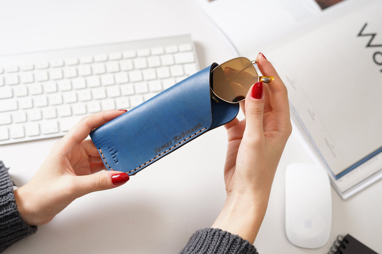 Leather Glasses Case