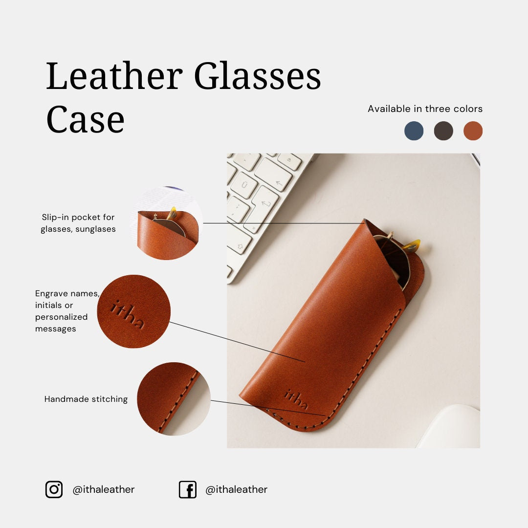 Leather Glasses Case