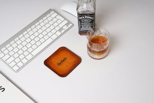 Personalized Leather Coasters